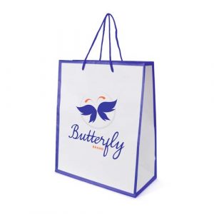 paper gift bag with logo