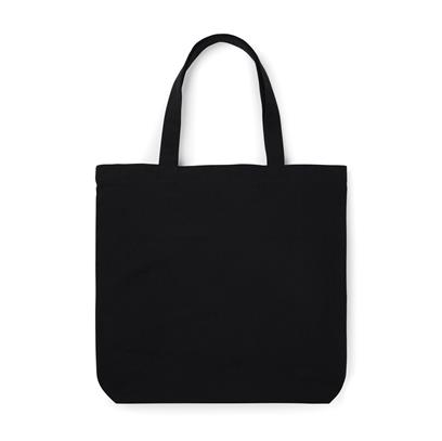 recycled canvas tote bag black