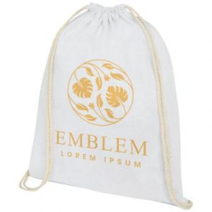Oregon 140 g/m² cotton drawstring backpack