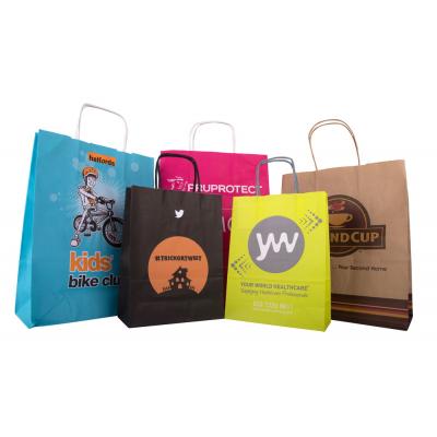 Twisted Paper Handle Carrier Bag