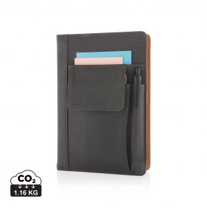 Notebook with Phone Pocket