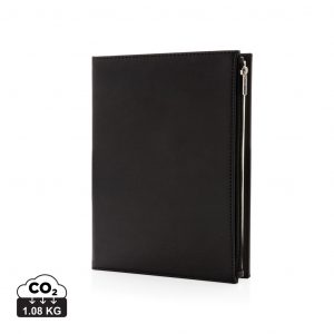 Swiss Peak A5 PU Notebook with Zipper Pocket